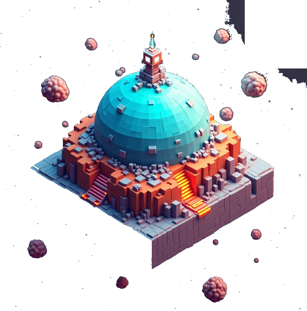A voxel planet you claim as your own